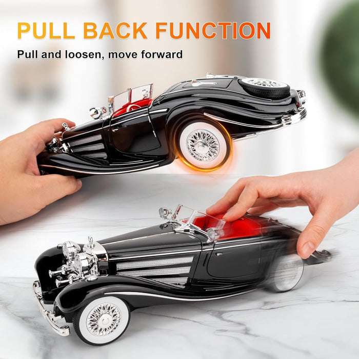 Classic Vintage Alloy Car Model 1:18 Scale – Retro Luxury Collectible Display Car