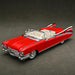 Cadillac Eldorado 1959 Convertible 1:24 Scale Classic Car Model – Red Vintage Diecast Collectible