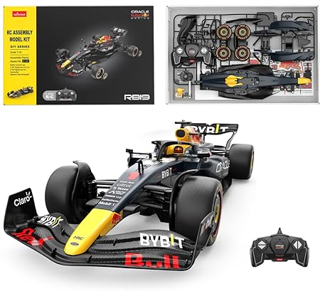 RASTAR 92600 1/16 ORACLE RED BULL RB19 RACING RC CAR BUILDING ASSEMBLY PLASTIC MODEL KIT (50 PCS & 5 PTS)