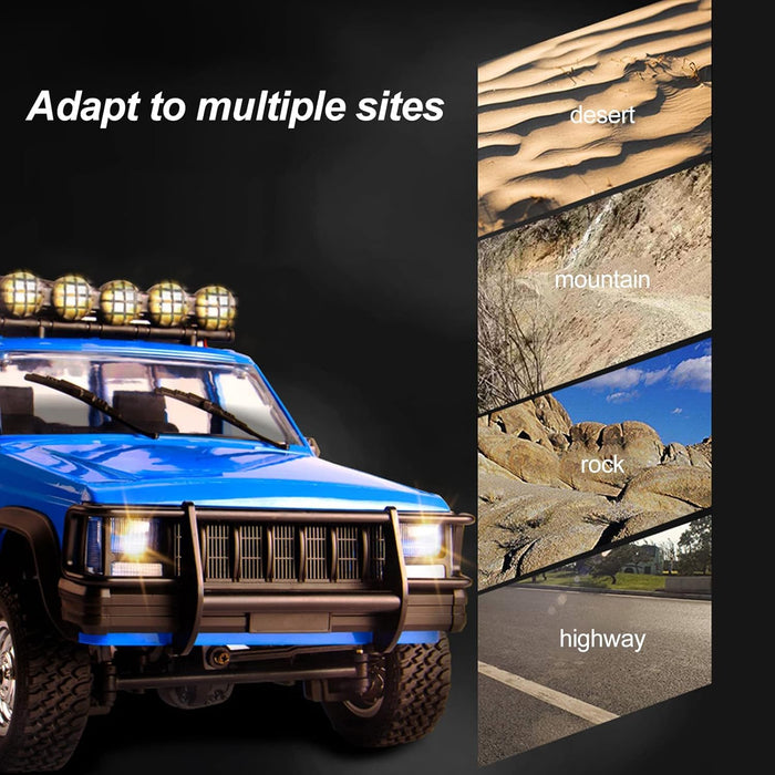MN MODEL RC ROCK CRAWLER MN-78 1/12 2.4G 4WD WITH LED LIGHT(BLUE)