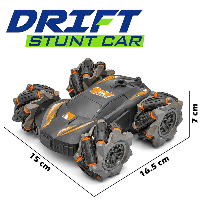 4X4 RC Drift Smoke Stunt Car | 2.4GHz Remote Control | 360° Rotating Double-Sided Off-Road Racing Car | Rechargeable High-Speed RC Car