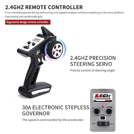 EXTREME HIGH SPEED 4X4 RTR 1/16 ELECTRIC DRIFT CAR RED SUCHIYU SCY 16301