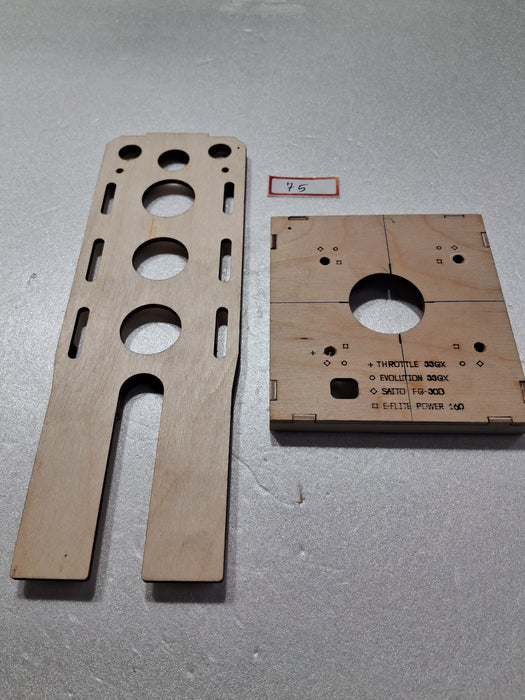 ULTRASTICK 30CC ENGINE MOUTING TEMPLATE