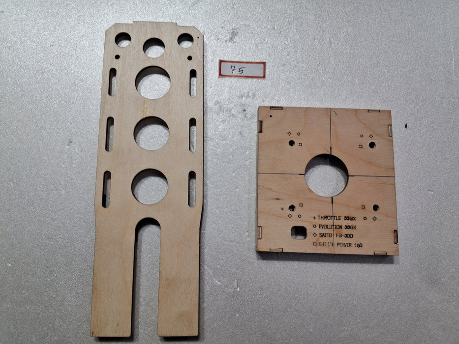 ULTRASTICK 30CC ENGINE MOUTING TEMPLATE