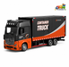 1:24 Diecast Heavy Container Truck with Light & Sound, Pull Back, Openable Doors | Metal Toy Model (1851 Edition)