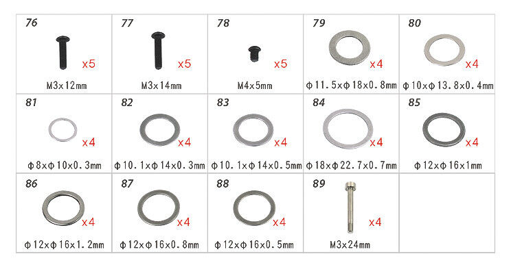 ALIGN T-REX 550-700 Hardware Bag H70109