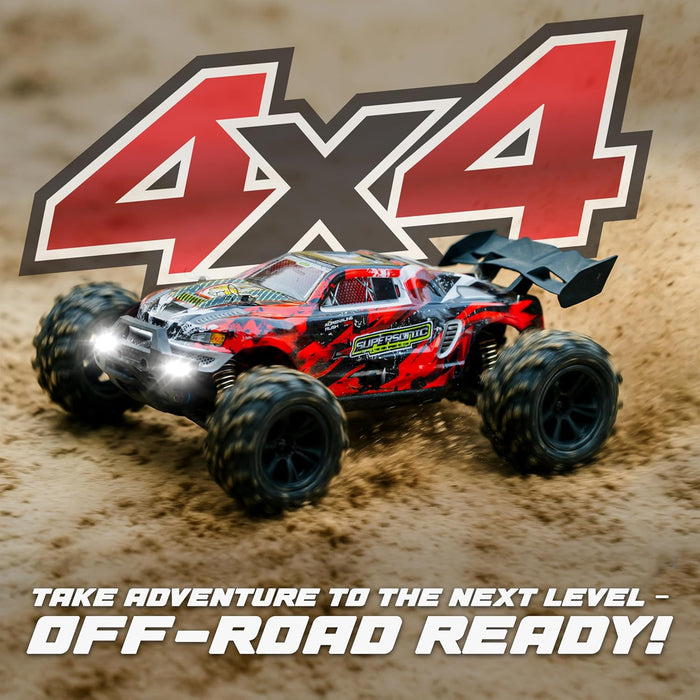 TYGATEC SUPERSONIC 1:16 4X4 ELECTRIC RC CAR (RED)