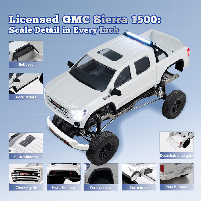 FMS GMC Sierra RTR 1:18 Scale 4WD Ready-to-Run RC Pickup Truck