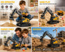 BC1043 2.4GHz 11-Channel R/C Die-Cast Alloy Excavator Engineering Vehicle