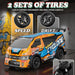 1:24 RC Drift Car - with LED Lights, JDM RC Cars Includes Drift Tire Kit USB Rechargeable Battery, Boys rc Cars Toys for Christmas Birthday