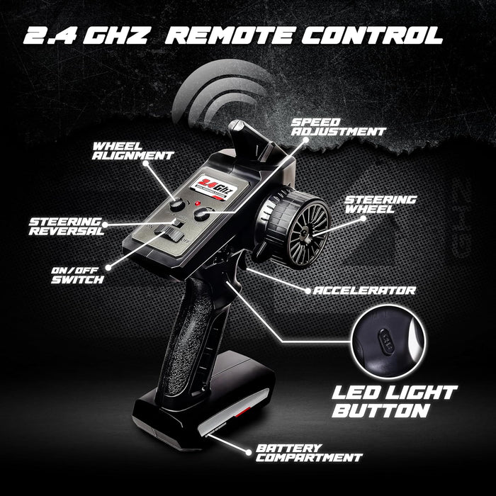 TYGATEC SUPERSONIC 1:16 4X4 ELECTRIC RC CAR (RED)
