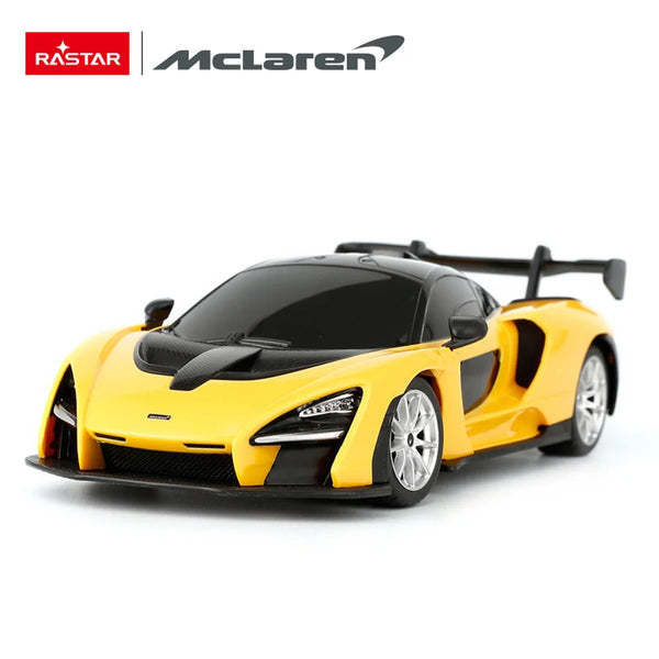 RASTAR MCLAREN SENNA 96700 RC CAR 1/24 SCALE (YELLOW & BLACK)