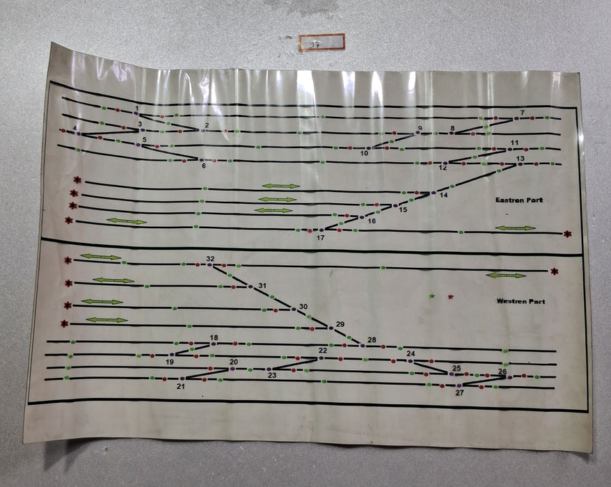 TRAIN H.O. SCALE CONTROL PANEL STICKER PRE OWNED QUALITY