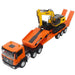 1:18 Huina 1319 RC Tractor Truck and RC Excavator with Flatbed Trailer Car Toys