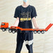 1:18 Huina 1319 RC Tractor Truck and RC Excavator with Flatbed Trailer Car Toys