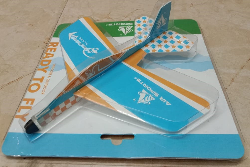 Boomerang Plane F16 (Pack Of 1Pc) Blue And Orange