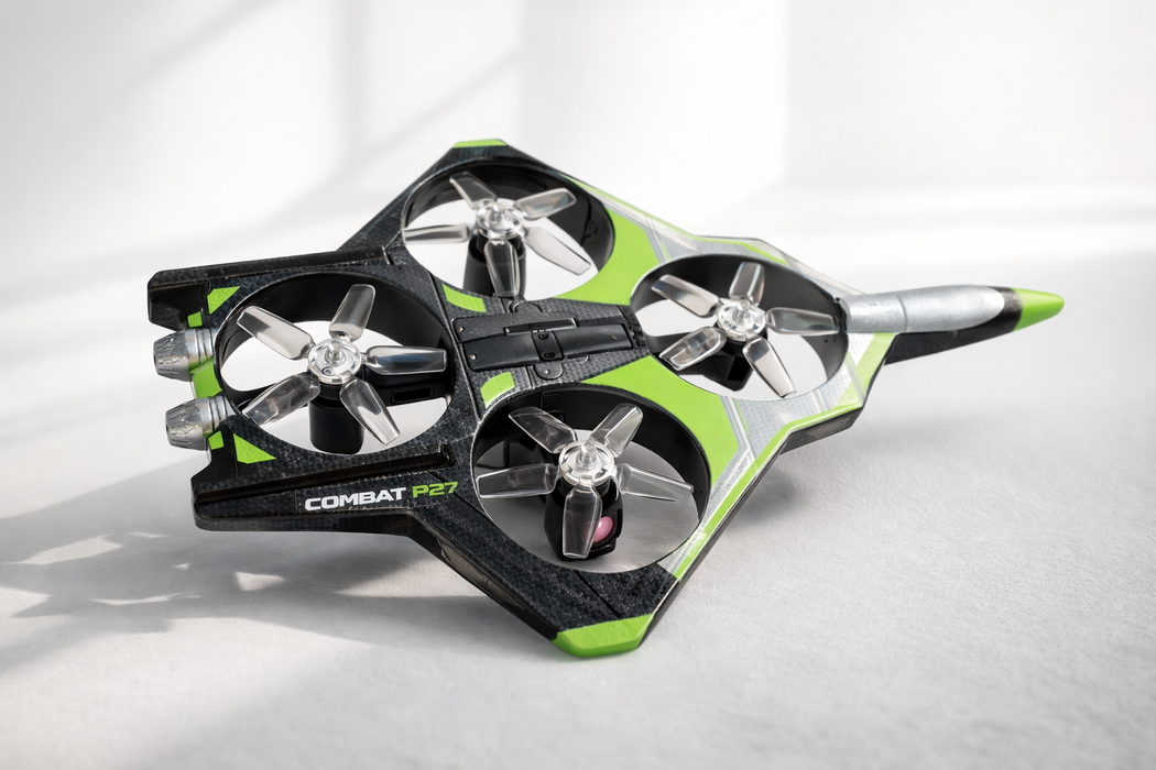 COMBAT P27 GREEN DRONE AIRCRAFT WITH LIGHT,CAMERA