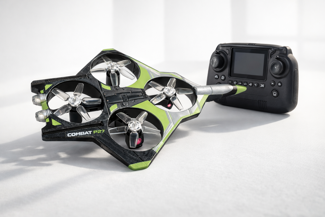 COMBAT P27 GREEN DRONE AIRCRAFT WITH LIGHT,CAMERA