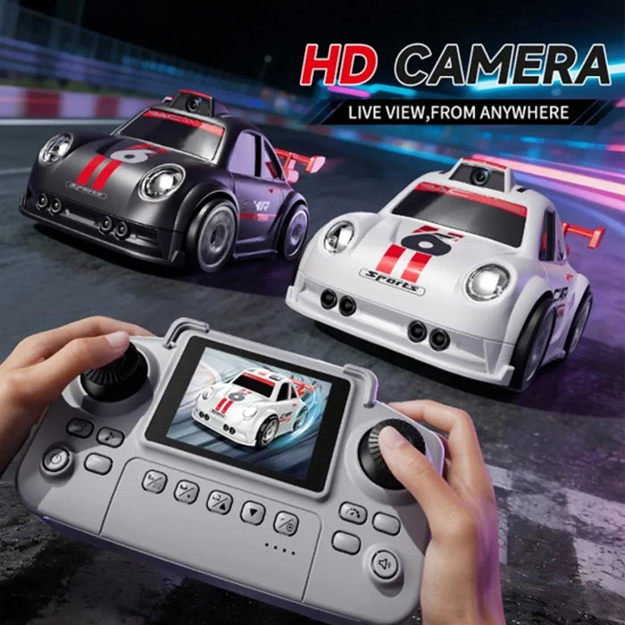 C6P RC MINI DRIFT RACING CAR 1/32 SCALE WITH CAMERA (BLACK)