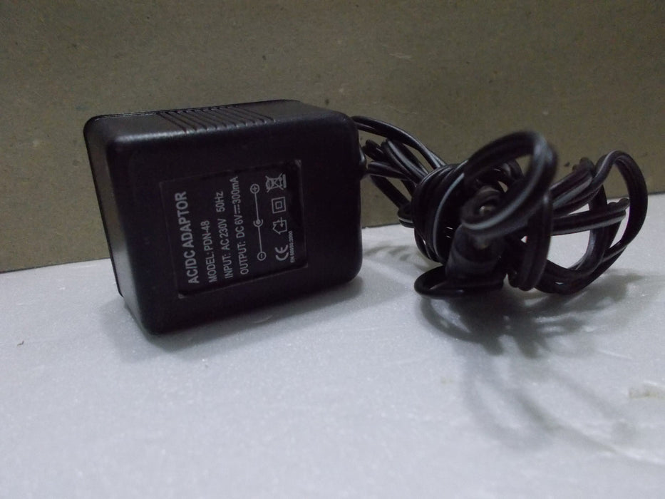 AC/DC ADAPTOR 6V 300MA