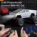Mini Racer 1:64 Scale Die-Cast Metal Cybertruck Style RC Monster Truck — 2.4GHz Mini Off-Road Crawler with LED Lights & App Control