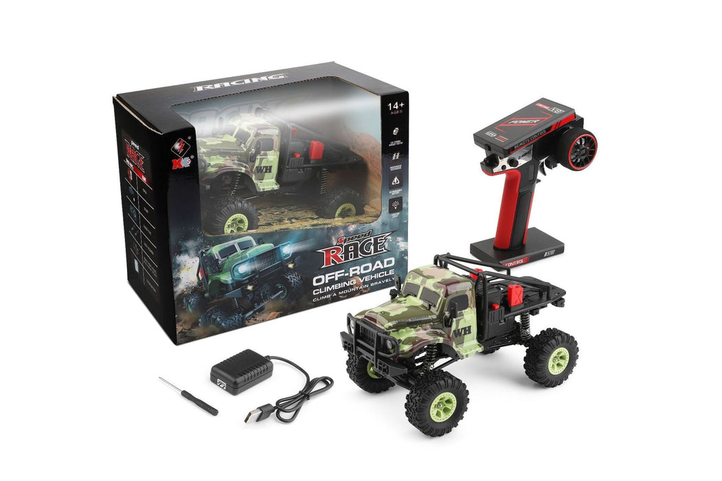 WLTOYS 184021 1/18 2.4G RC OFF-ROAD CLIMBING VEHICLE 4WD WITH LED SEARCHLIGHT