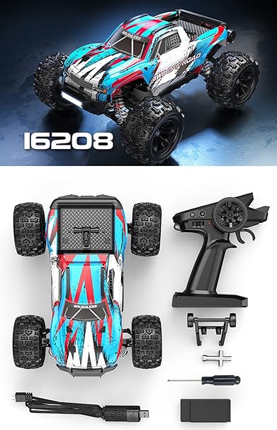 HYPER GO MJX 16208 REDDISH BLUE 1/16 BRUSHLESS RC 4WD HIGH SPEED OFF-ROAD BUGGY TRUCK