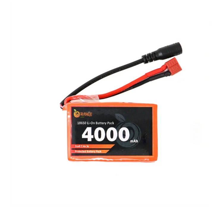 Orange 18650 Li-ion 4000Mah-2s-7.4v-3c 2S2P