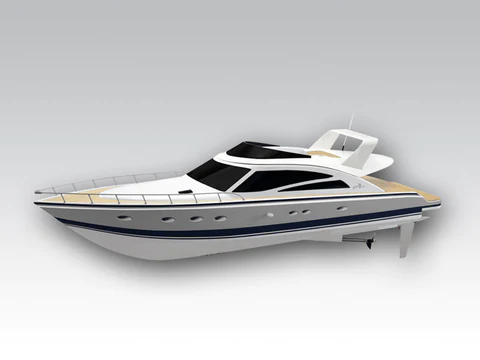 Thunder Tiger Rc Boat Atlantic Motoryacht Obl Brushless 2.4Ghz 5128-F13 -  Rc