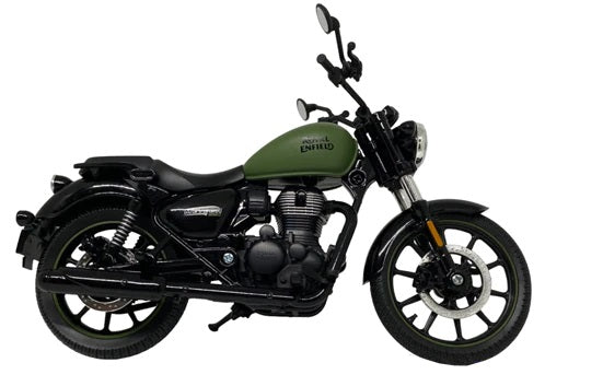Maisto Royal Enfield Meteor S M Matt Green colour Diecast 1/12
