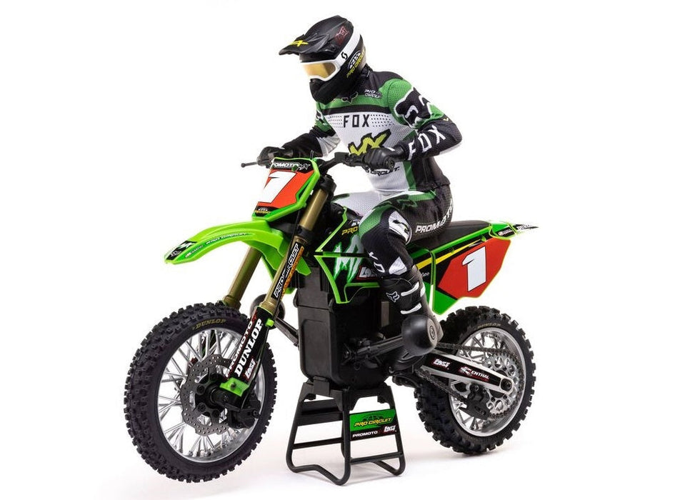 LOSI BIKE 1/4 PROMOTO-MX MOTORCYCLE RTR WITH BATTERY AND CHARGER, PRO CIRCUIT LOS06002
