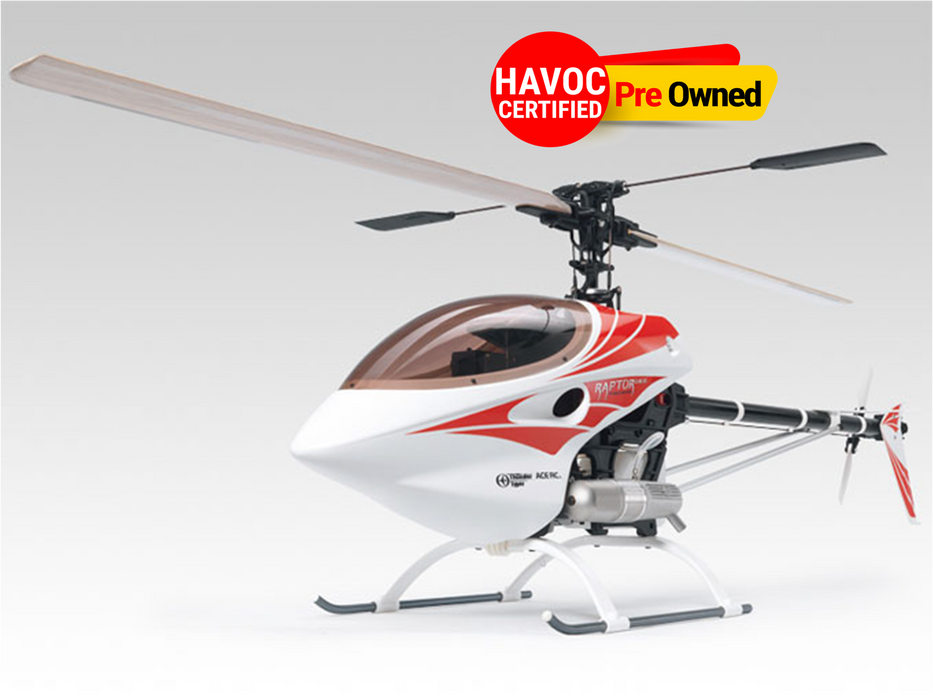 THUNDER TIGER RAPTOR 30 NITRO HELI 550 QUALITY PREOWNED