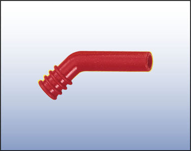 ANDERSON EXH.DEFLECTOR.35-90 SIZE 45DEGREE ANGLE(RED)