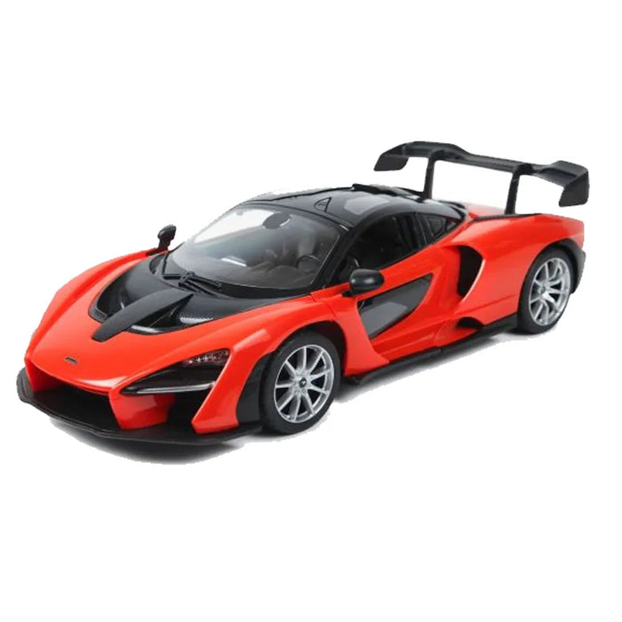 RASTAR MCLAREN SENNA 96600 RC CAR 1/14 SCALE (ORANGE & BLACK)