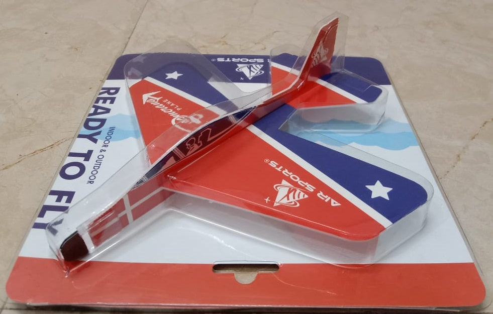 Boomerang Plane F16 (Pack Of 1Pc) Blue And Red