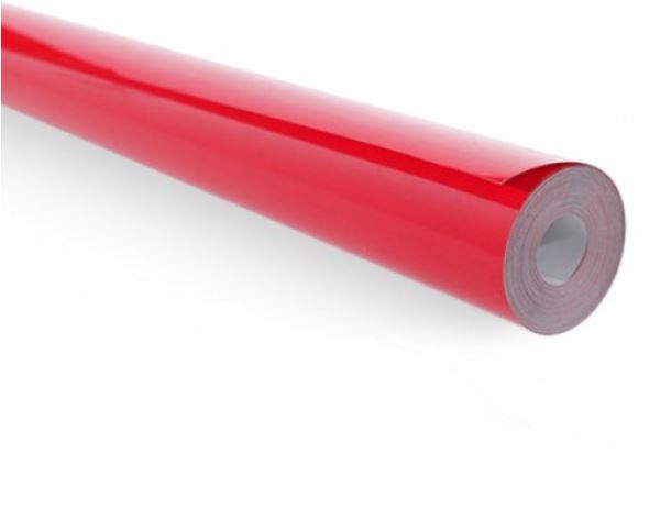 COVERING FILM SOLID BRIGHT RED 1 METER (EMAX)