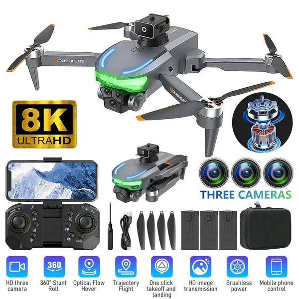 A17 PRO DRONE 8K PROFESIONAL WITH THREE HD CAMERA