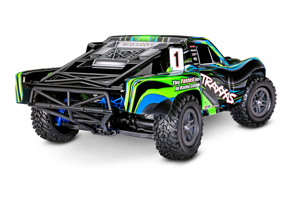 TRAXXAS SLASH 1/10 4X4 BL-2S BRUSHLESS SHORT COURSE TRUCK RTR-GREEN - TRA68154-4 GREEN