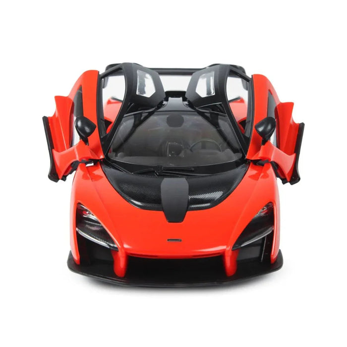 RASTAR MCLAREN SENNA 96600 RC CAR 1/14 SCALE (ORANGE & BLACK)