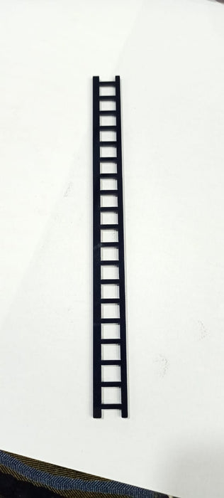 HO SCALE TRAIN PLASTIC FENCING ROAD RAIL BLACK 6INCH