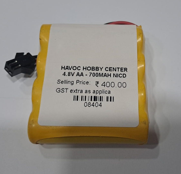 4.8V AA - 700MAH NICD BATTERY