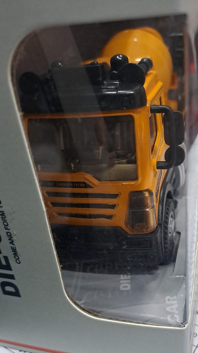 DIE CAST 1:64 RC PULL BACK CEMENT TRUCK 6459