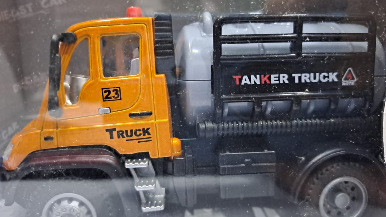 DIE CAST 1:64 RC PULL BACK TANKER 6458