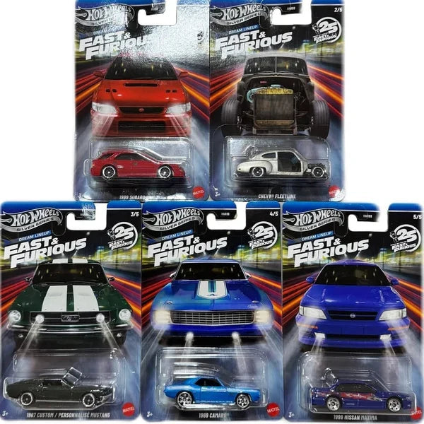 Imported Hot Wheels Silver Series Fast and Furious Assorted Vehicle - 10 Pcs