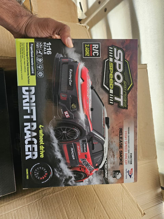 FUNCIIN 1:16 Scale 4WD RC Drift Racer Car with Smoke Function