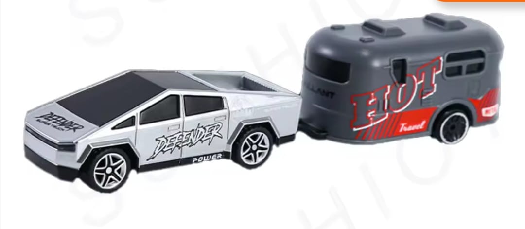 TESLA MINI RC CYBERTRUCK 1:64 METAL (SILVER)