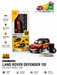 CCA Official Licensed Land Rover Defender 110 Shell Edition Diecast Model Car | 1:43 Scale Pull Back Metal Toy SUV with 2-in-1 Tuning Kit