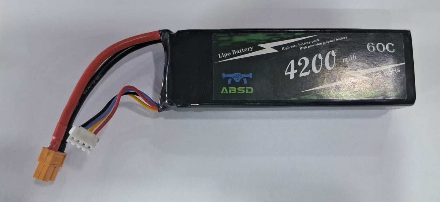 LIPO 11.1V 4200MAH 3S 60C ABSD BATTERY