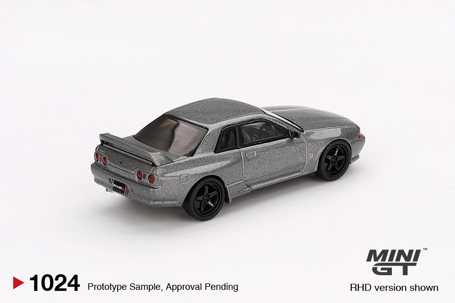 Imported Mini GT #1024 Nissan Skyline GT-R Dark Metal Gray Die-Cast Car