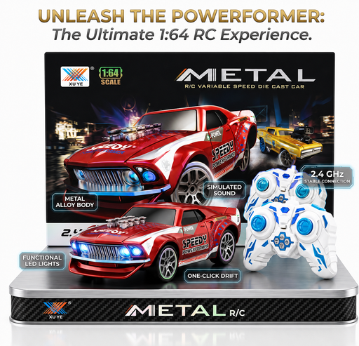 XU YE 1:64 Scale Metal R/C Variable Speed Die-Cast Car